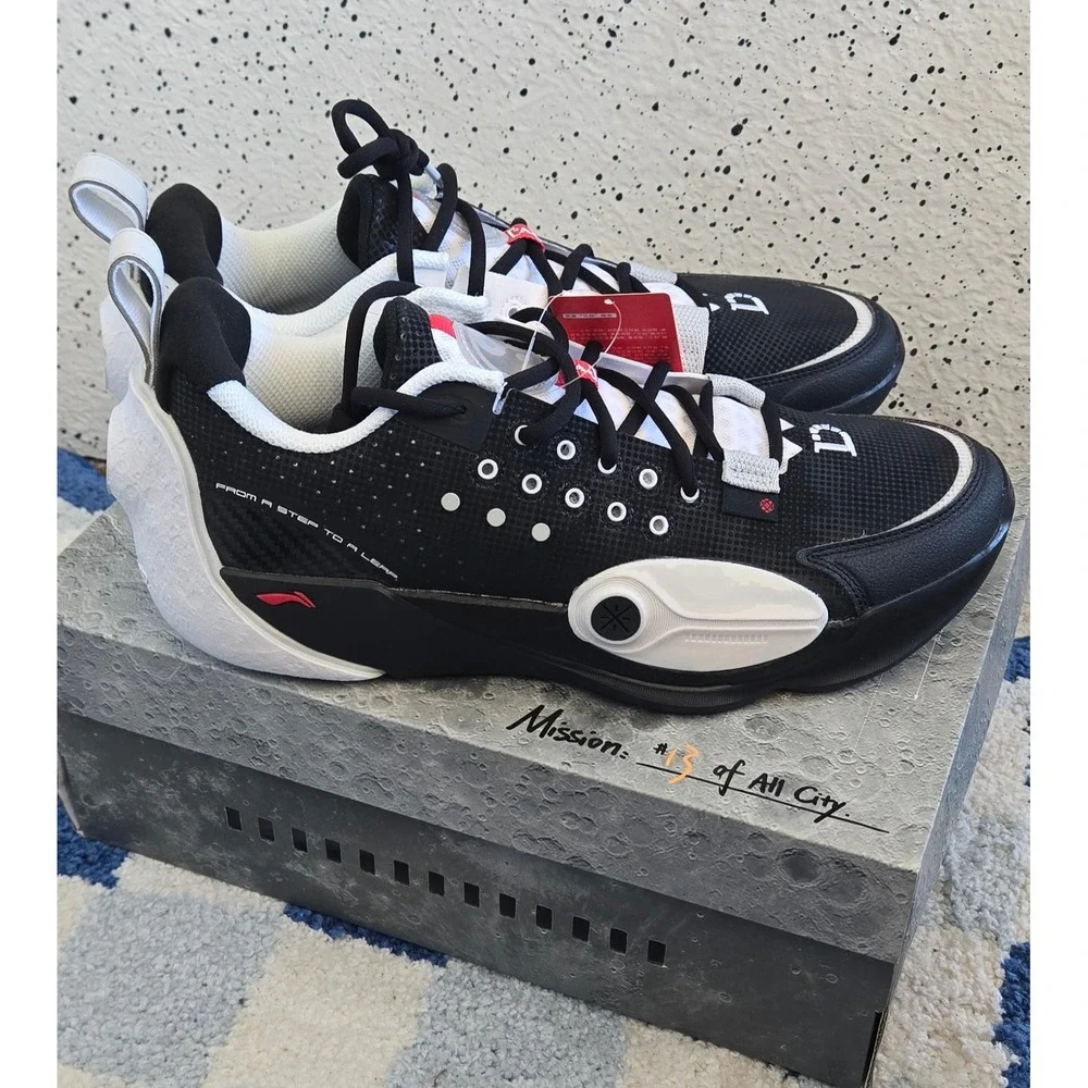 Li-Ning Way of Wade All City 13 Mission Black White ABAV001-3 Mens 10 Basketball